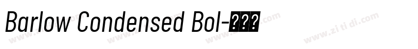 Barlow Condensed Bol字体转换